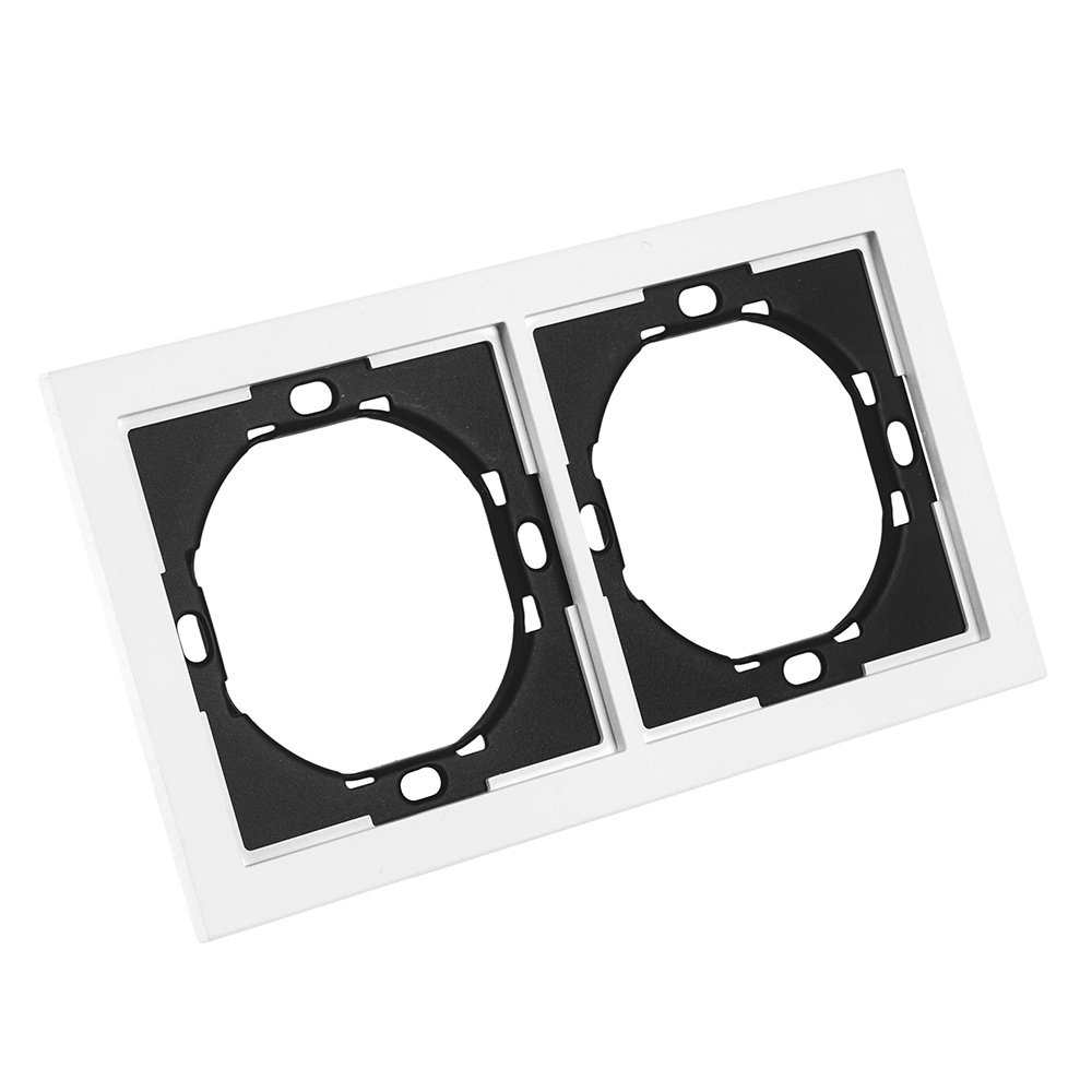 Рамка 2-местная, STEKKER, PFR00-3002-01, серия Мия, белая магнолия от компании Stekker