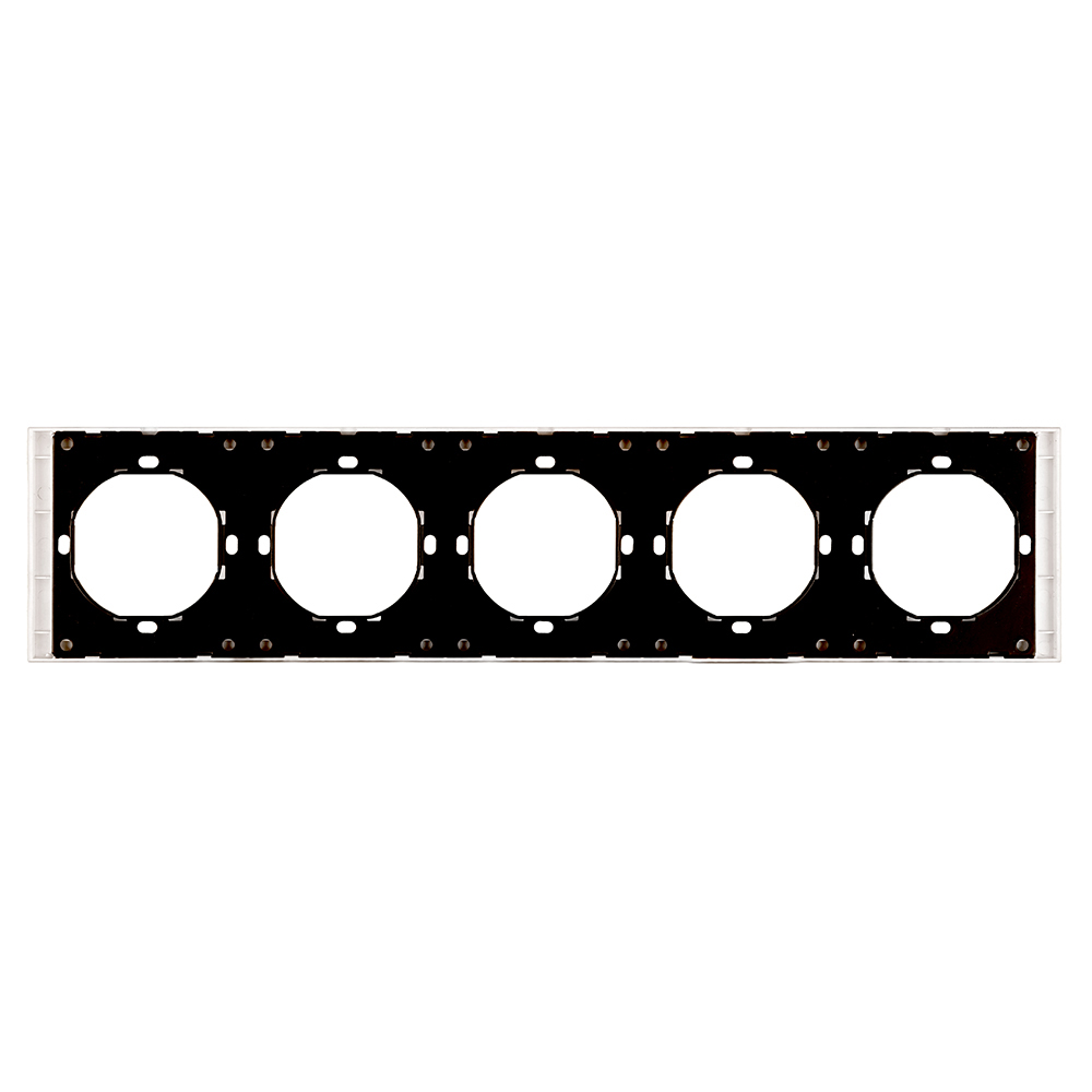 Рамка 5-местная, STEKKER, серия Мия, PFR00-3005-01, белая магнолия от компании Stekker