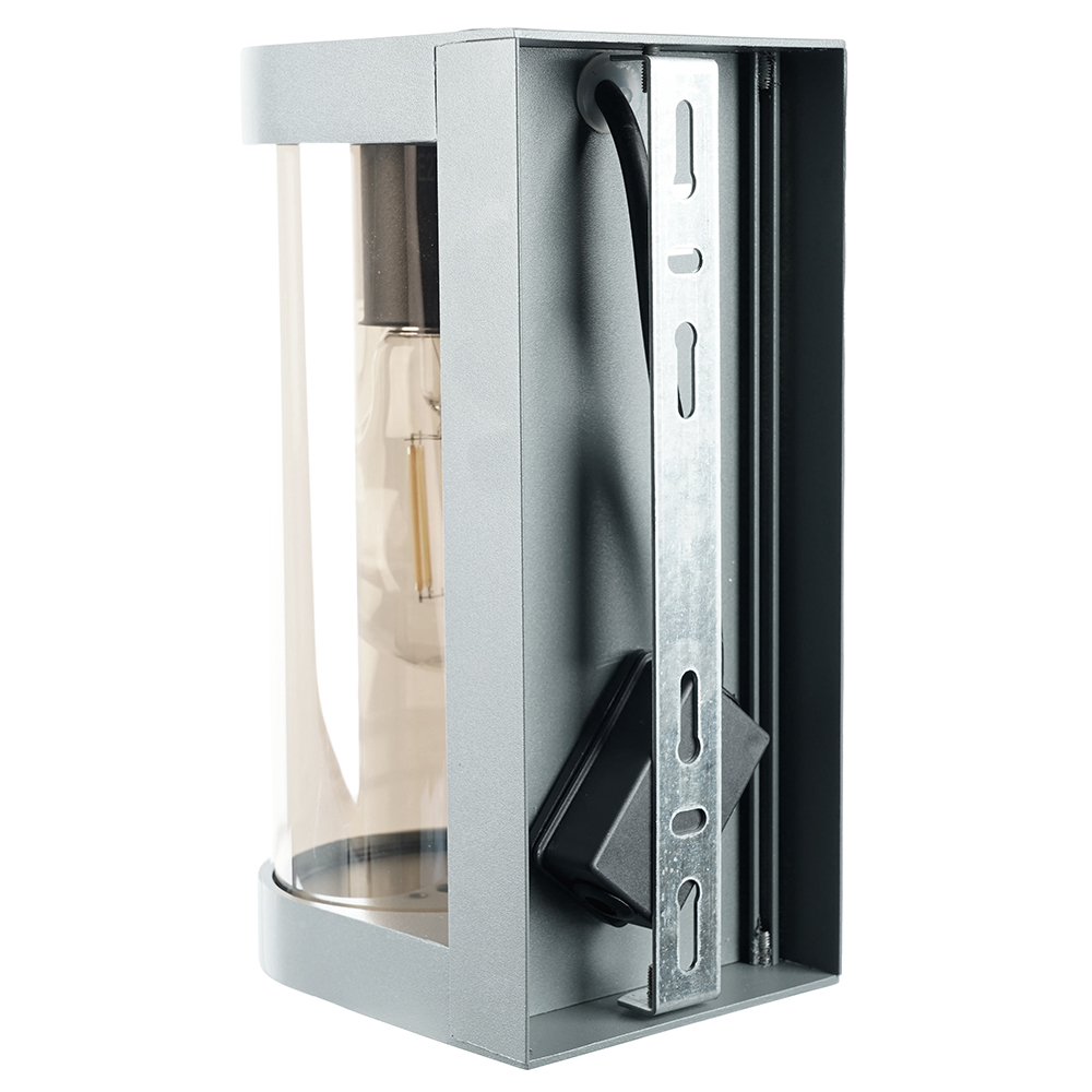 Светильник садово-парковый Feron DH1901, на стену, E27 230V, серый/янтарный от компании Ферон по цене 