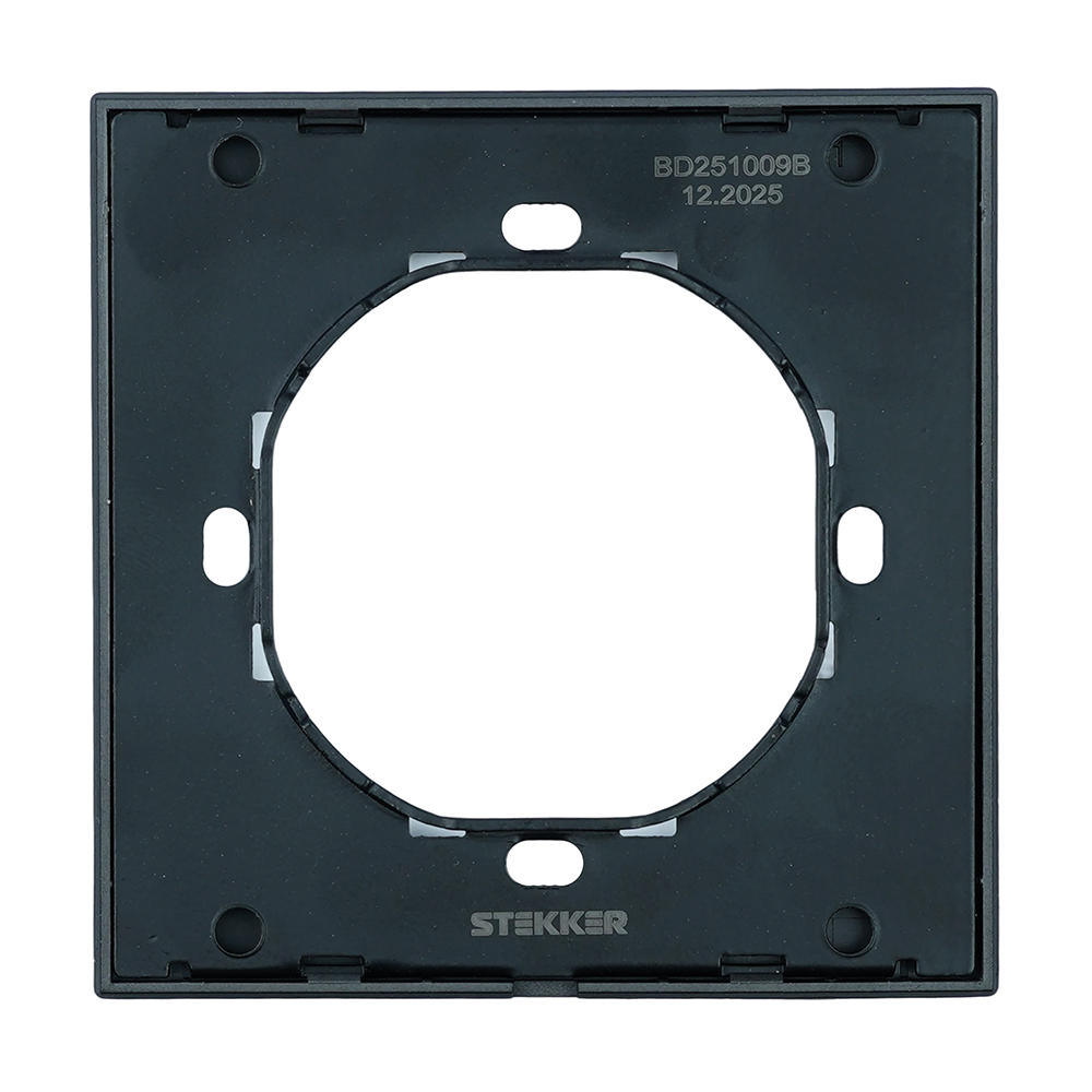 Рамка 1-местная, STEKKER, серия Мия, PFR00-3001-05, черный бархат от компании Stekker