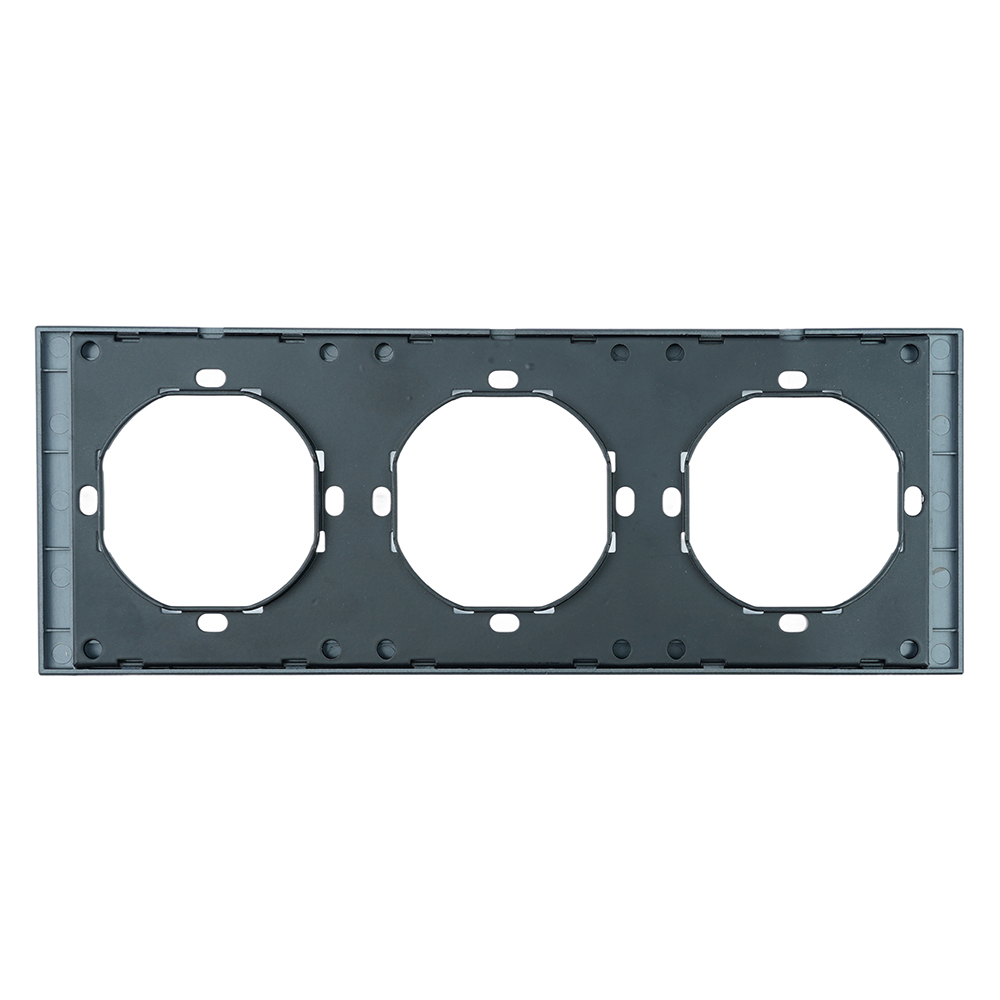 Рамка 3-местная, STEKKER, серия Мия, PFR00-3003-05, черный бархат от компании Stekker