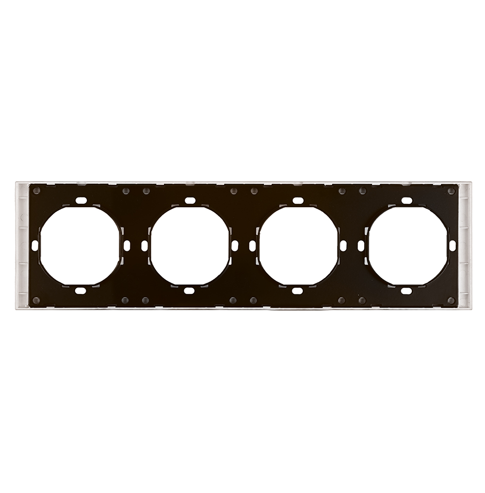 Рамка 4-местная, STEKKER, серия Мия, PFR00-3004-08, пудровый жемчуг от компании Stekker