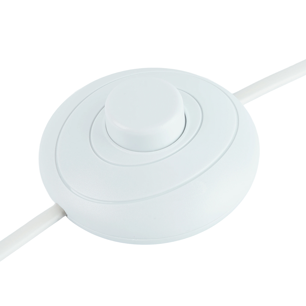 Сетевой шнур (с ножным выключателем) белый, DM106 от компании Ферон