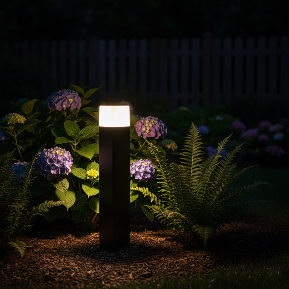 Светильник садово-парковый Feron DH0205, столб,  E27 230V, черный от компании Ферон по цене 