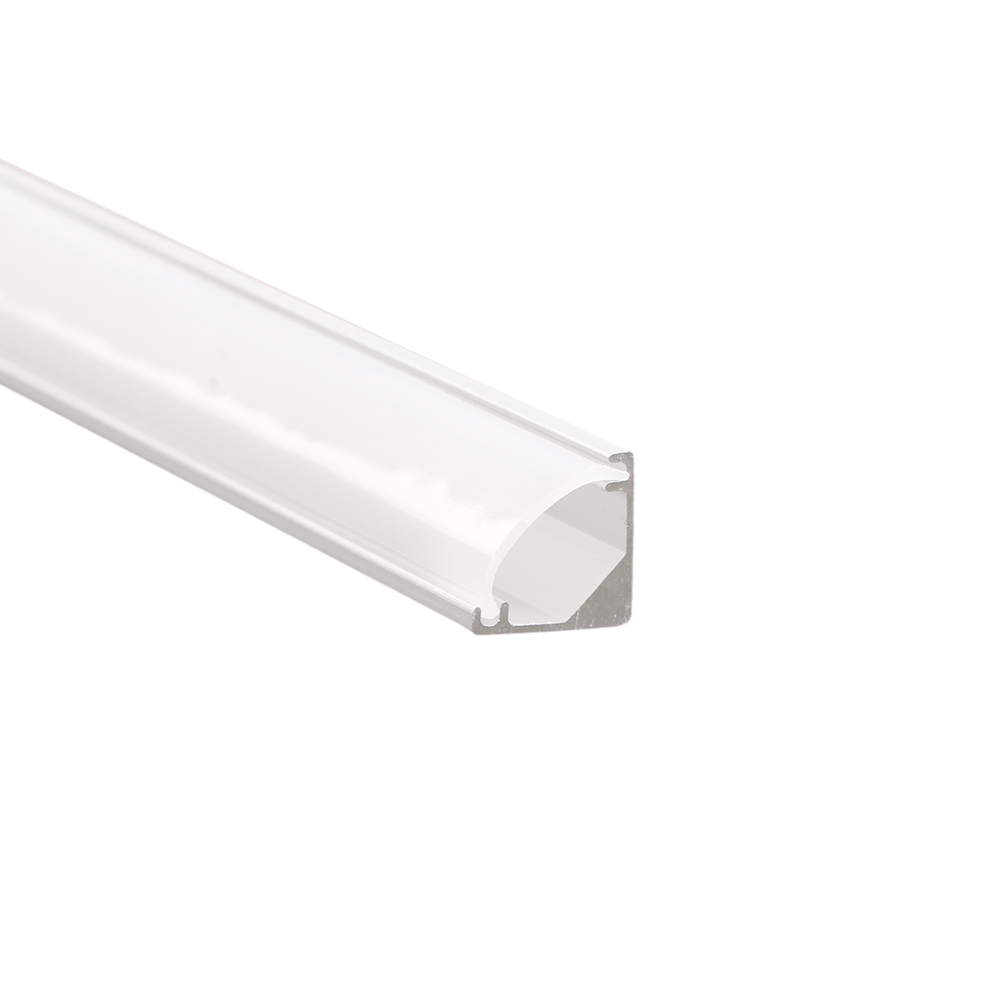 Купить Профиль алюминиевый "угловой круглый 7.9*7.9мм", серебро, CAB240 (в комплекте с матовым экраном, 2 заглушками, 4 крепежами) FERON по цене производителя в официальном интернет-магазине shop.feron.ru