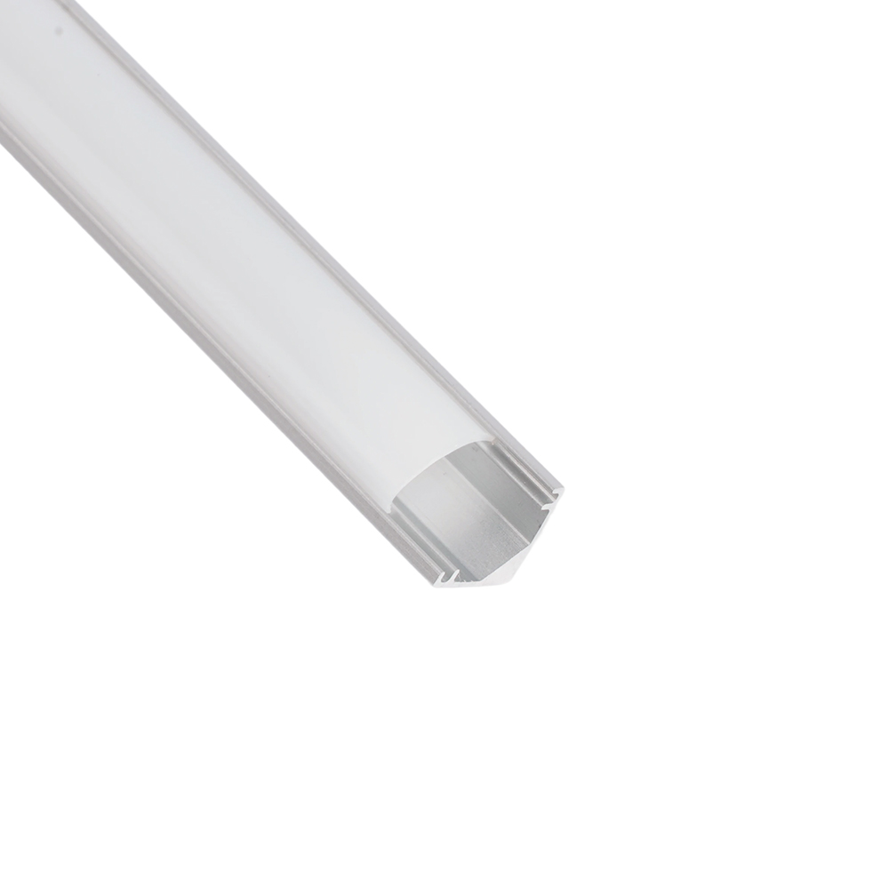 Купить Профиль алюминиевый "угловой круглый 7.9*7.9мм", серебро, CAB240 (в комплекте с матовым экраном, 2 заглушками, 4 крепежами) FERON по цене производителя в официальном интернет-магазине shop.feron.ru