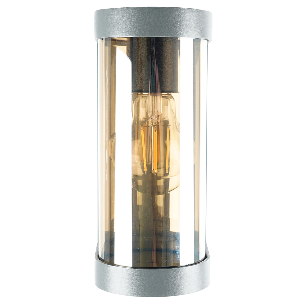 Светильник садово-парковый Feron DH1901, на стену, E27 230V, серый/янтарный от компании Ферон по цене 