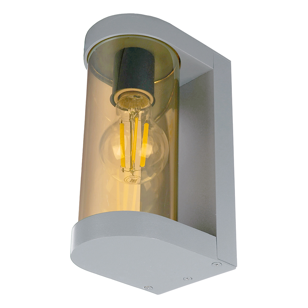 Светильник садово-парковый Feron DH1901, на стену, E27 230V, серый/янтарный от компании Ферон по цене 