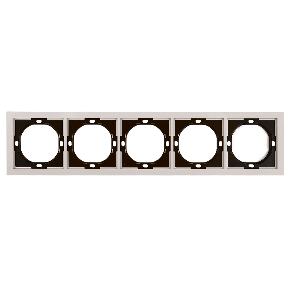 Рамка 5-местная, STEKKER, серия Мия, PFR00-3005-08, пудровый жемчуг от компании Stekker