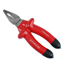 Плоскогубцы комбинированные диэлектрические STEKKER,  180мм, PLE1-180-S 