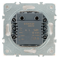 Выключатель диммирующий (механизм), STEKKER, 250В, 500W, серия Эмили, RSW10-5106-01, белый фарфор, soft touch 49868