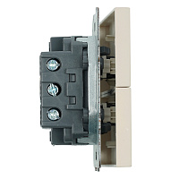 Переключатель 2-клавишный (механизм), STEKKER, 250В, 10А, серия Эмили, RSW10-5107-08, кашемир, soft touch 49895 Переключатель 2-клавишный (механизм), STEKKER, 250В, 10А, серия Эмили, RSW10-5107-08, кашемир, soft touch 49895