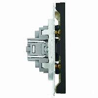 Розетка HDMI 2.0 Type A (механизм), серия Эмили, STEKKER, RST00-5118-05, черный уголь, soft touch 50171