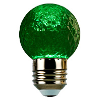 Лампа светодиодная Feron LB-385 Шарик зеленый прозрачный E27 1W 230V 52163
