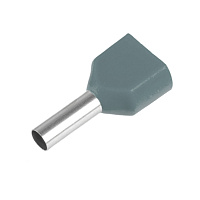 LD406-0508 Наконечник штыревой втулочный изолированный НШВИ(2) 0,5-8 (DIY упаковка 25 шт) 50709