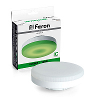 Лампа светодиодная Feron LB-455 GX53 12W 175-265V зеленая 48560 Лампа светодиодная Feron LB-455 GX53 12W 175-265V зеленая 48560