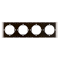 Рамка 4-местная, STEKKER, серия Мия, PFR00-3004-08, пудровый жемчуг 50489