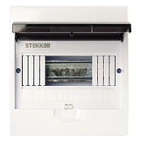 Бокс встраиваемый STEKKER EBX50-5/08-50 8 модулей, пластик, серия ArcaLight 50520