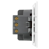 Выключатель 3-клавишный (механизм), STEKKER, 250В, 10А, серия Мия, RSW10-3108-01, белая магнолия 50430