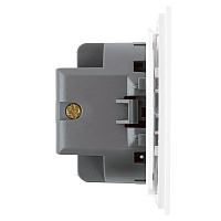 Выключатель 1-клавишный самовозвратный (механизм), STEKKER, 250В, 10А, серия Мия, RSW10-3112-01, белая магнолия 50572