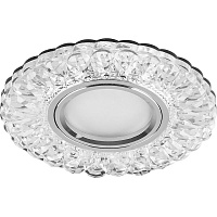 Светильник встраиваемый с белой LED подсветкой Feron CD938 потолочный MR16 G5.3 прозрачный Светильник встраиваемый с белой LED подсветкой Feron CD938 потолочный MR16 G5.3 прозрачный