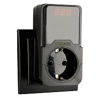 Реле напряжения для розетки регулируемое  STEKKER  VPR-200B, 220В, 16A 50690