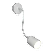 ML400 настенный под лампу с выключателем MR16/GU10, 35W,  белый артикул 48441