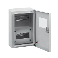 Шкаф учетно-распределительный навесной ЩУРн-1/6 STEKKER EBX60-3/1/6.2-31  IP31 (285*190*145) сталь, серия ArcaMetal 50704