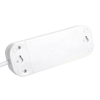Удлинитель трехместный с/з  STEKKER HM06-31-02 3x1мм2, 2м, серия Home (У10-002), белый 49347