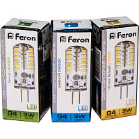 Лампа светодиодная Feron LB-422 G4 3W 12V  2700K 25531 Лампа светодиодная Feron LB-422 G4 3W 12V  2700K 25531