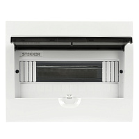 Бокс встраиваемый STEKKER EBX50-4/12-50 12 модулей, пластик, серия ArcaLight 50512