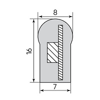 Cветодиодная LED лента Feron LS720 неоновая, 120SMD(2835)/м 9.6Вт/м  50м 220V IP67, зеленый