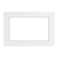 Рамка 2-местная (без перемычки), стекло, STEKKER, GFR00-7012-01, серия Катрин, белый 49599