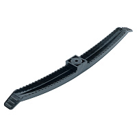 Держатель кабеля для прямого монтажа двусторонний ДКД-2 STEKKER PMHR2B, черный (20 шт в упаковке) 50758