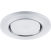 Светильник встраиваемый с белой LED подсветкой Feron CD5020 потолочный GX53 без лампы, белый матовый 32659 Светильник встраиваемый с белой LED подсветкой Feron CD5020 потолочный GX53 без лампы, белый матовый 32659