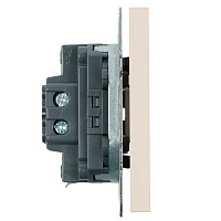 Переключатель перекрестный 1-клавишный (механизм), STEKKER, 250В, 10А, серия Эмили, RSW10-5110-08, кашемир, soft touch 49897