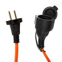 STD08-21-20 Удлинитель-шнур 1-местный ПВС б/з 2*1,5мм2, IP54, 20м, 16А, серия Standart 50340