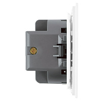 Выключатель 1-клавишный самовозвратный (механизм), STEKKER, 250В, 10А, серия Мия, RSW10-3112-01, белая магнолия 50572