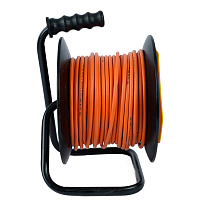 Удлинитель на пластиковой катушке Stekker STD02-11-30 (UG), 30м, 1гнездо с/з 3*1, оранжевый, серия Standart 39635