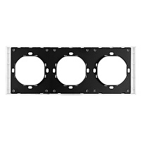 Рамка 3-местная, STEKKER, серия Мия, PFR00-3003-01, белая магнолия 50458