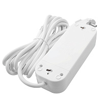 Удлинитель 3-местный с/з Stekker, HM01-31-05, 5м, 3x0,75, серия Home (У10-002), белый 39215