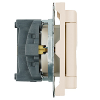 Розетка 1-местная с крышкой с защ. штор, STEKKER, с/з, 250В, 16А, серия Эмили, RST16-5112-08, кашемир, soft touch 49907