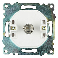 Розетка телевизионная 1-местная (механизм), STEKKER GLS00-7108-01, 75 Ом, 5-862МГц, серия Катрин, белый 39306