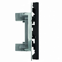 Заглушка (механизм), серия Эмили, черный уголь, soft touch, RST00-5116-05 49857