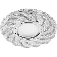 Светильник встраиваемый с белой LED подсветкой Feron CD935 потолочный MR16 G5.3 прозрачный Светильник встраиваемый с белой LED подсветкой Feron CD935 потолочный MR16 G5.3 прозрачный