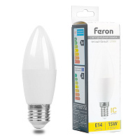Лампа светодиодная Feron LB-980 Свеча E14 15W 175-265V 2700K 52072