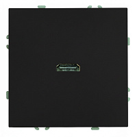 Розетка HDMI 2.0 Type A (механизм), серия Эмили, STEKKER, RST00-5118-05, черный уголь, soft touch 50171