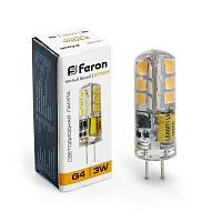 Лампа светодиодная Feron LB-422 G4 3W 12V  2700K 25531 Лампа светодиодная Feron LB-422 G4 3W 12V  2700K 25531