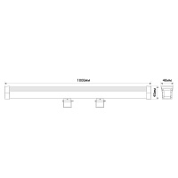 Светодиодный линейный прожектор для подсветки стен с DMX Feron LL-892 36W RGB DC24V IP65 32259 Светодиодный линейный прожектор для подсветки стен с DMX Feron LL-892 36W RGB DC24V IP65 32259