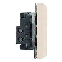 Выключатель 1-клавишный самовозвратный (механизм), STEKKER, 250В, 10А, серия Эмили, RSW10-5112-08, кашемир, soft touch 50364